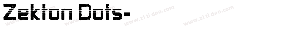 Zekton Dots字体转换